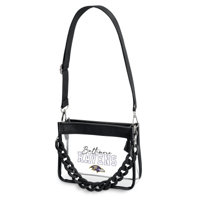 Baltimore Ravens WEAR by Erin Andrews Plastic Chain Mini Crossbody Bag