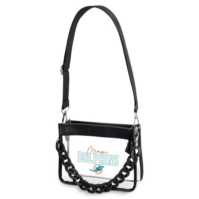 Miami Dolphins WEAR by Erin Andrews Plastic Chain Mini Crossbody
