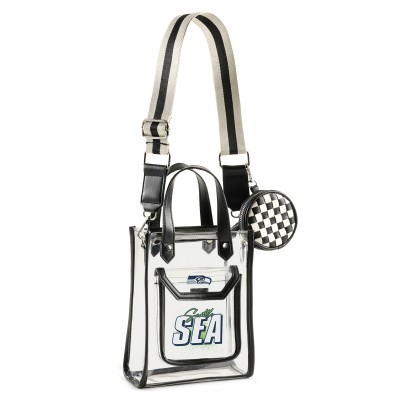 Seattle Seahawks WEAR by Erin Andrews Clear Stadium Crossbody Purse with Coin Pouch