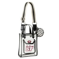 San Francisco 49ers WEAR by Erin Andrews Clear Stadium Crossbody Purse with Coin Pouch