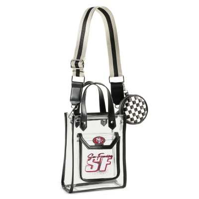 San Francisco 49ers WEAR by Erin Andrews Clear Stadium Crossbody Purse with Coin Pouch