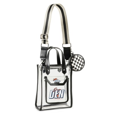 Denver Broncos WEAR by Erin Andrews Clear Stadium Crossbody Purse with Coin Pouch