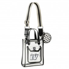 Las Vegas Raiders WEAR by Erin Andrews Clear Stadium Crossbody Purse with Coin Pouch Las Vegas Raiders WEAR by Erin Andrews Clear Stadium Crossbody Purse with Coin Pouch