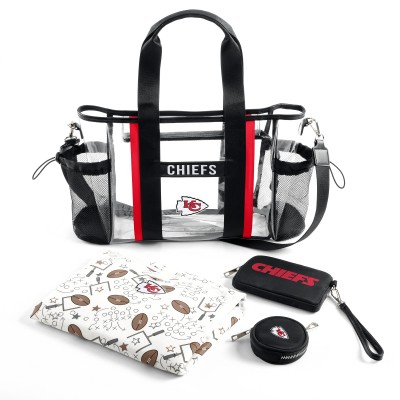 Kansas City Chiefs WEAR by Erin Andrews Clear Stadium Baby Bag
