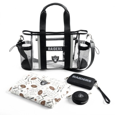 Las Vegas Raiders WEAR by Erin Andrews Clear Stadium Baby Bag