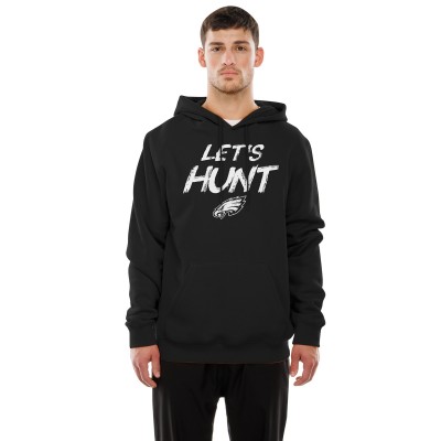Толстовка на флисе Philadelphia Eagles New Era Lets Hunt Fleece - Black
