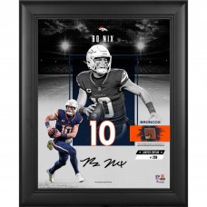 Bo Nix Denver Broncos Facsimile Signature Fanatics Authentic Framed 11 x 14 Impact Collage with a Piece of Game-Used Football - Limited Edition of 250 Bo Nix Denver Broncos Facsimile Signature Fanatics Authentic Framed 11 x 14 Impact Collage with a Piece of Game-Used Football - Limited Edition of 250