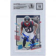 Will Anderson Jr. Houston Texans Autographed 2023 Panini Donruss #342 Beckett Fanatics Witnessed Authenticated 10 Rookie Card