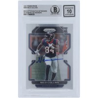 Nico Collins Houston Texans Autographed 2021 Panini Prizm #360 Beckett Fanatics Witnessed Authenticated 10 Rookie Card