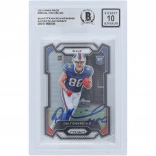 Dalton Kincaid Buffalo Bills Autographed 2023 Panini Prizm #308 Beckett Fanatics Witnessed Authenticated 10 Rookie Card