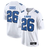 Игровая джерси Detroit Lions Jahmyr Gibbs Nike White Tundra Fashion Game