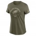 Футболка Женская Philadelphia Eagles Nike Olive 2025 Salute to Service Sideline