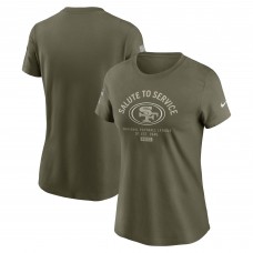 Футболка Женская San Francisco 49ers Nike Olive 2025 Salute to Service Sideline