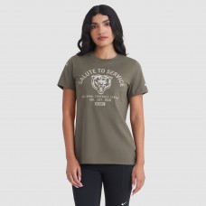 Футболка Женская Chicago Bears Nike Olive 2025 Salute to Service Sideline
