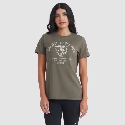Футболка Женская Chicago Bears Nike Olive 2025 Salute to Service Sideline