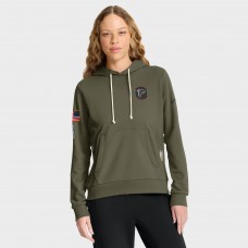 Толстовка Женская Atlanta Falcons Nike Olive 2025 Salute to Service Sideline Standard Issue Dri-FIT