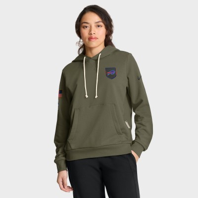 Толстовка Женская Buffalo Bills Nike Olive 2025 Salute to Service Sideline Standard Issue Dri-FIT