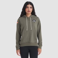 Толстовка Женская New Orleans Saints Nike Olive 2025 Salute to Service Sideline Standard Issue Dri-FIT