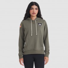 Толстовка Женская New Orleans Saints Nike Olive 2025 Salute to Service Sideline Standard Issue Dri-FIT
