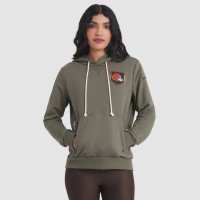 Толстовка Женская Cleveland Browns Nike Olive 2025 Salute to Service Sideline Standard Issue Dri-FIT