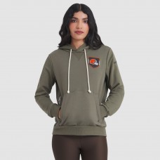 Толстовка Женская Cleveland Browns Nike Olive 2025 Salute to Service Sideline Standard Issue Dri-FIT