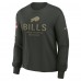 Футболка с длинным рукавом Женская Buffalo Bills Nike Dark Green 2025 Salute to Service Sideline Dri-FIT