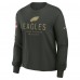 Футболка с длинным рукавом Женская Philadelphia Eagles Nike Dark Green 2025 Salute to Service Sideline Dri-FIT