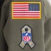 Толстовка Женская Carolina Panthers Nike Olive 2025 Salute to Service Sideline Standard Issue Dri-FIT