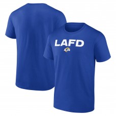 Los Angeles Rams Unisex LAFD T-Shirt - Royal Los Angeles Rams Unisex LAFD T-Shirt - Royal