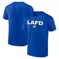 Los Angeles Rams Unisex LAFD T-Shirt - Royal Los Angeles Rams Unisex LAFD T-Shirt - Royal