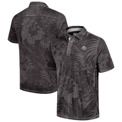 Miami Dolphins Tommy Bahama Black Sport Santiago Paradise Polo