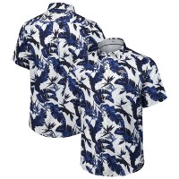 Рубашка с коротким рукавом Denver Broncos Tommy Bahama Navy Sunnyvale Blooms Camp