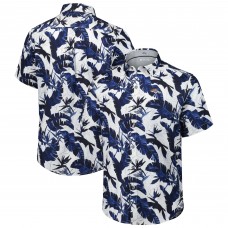 Рубашка с коротким рукавом Denver Broncos Tommy Bahama Navy Sunnyvale Blooms Camp