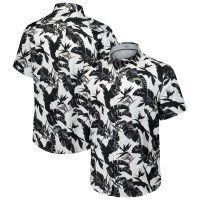 Los Angeles Chargers Tommy Bahama Black Sunnyvale Blooms Camp Button-Up Shirt