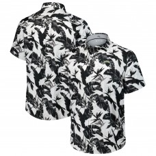 Los Angeles Chargers Tommy Bahama Black Sunnyvale Blooms Camp Button-Up Shirt