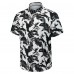 Los Angeles Chargers Tommy Bahama Black Sunnyvale Blooms Camp Button-Up Shirt