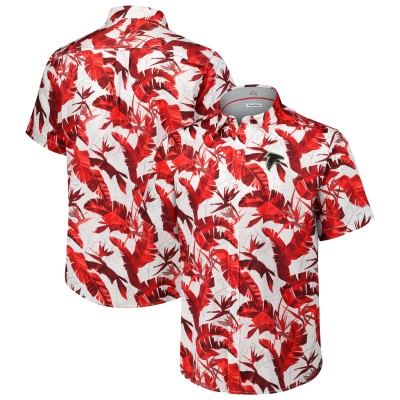 Рубашка с коротким рукавом Atlanta Falcons Tommy Bahama Red Sunnyvale Blooms Camp