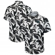 Рубашка с коротким рукавом Carolina Panthers Tommy Bahama Black Sunnyvale Blooms Camp