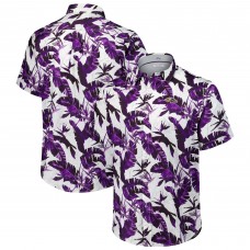 Рубашка с коротким рукавом Baltimore Ravens Tommy Bahama Purple Sunnyvale Blooms Camp