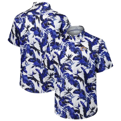 Los Angeles Rams Tommy Bahama Sunnyvale Blooms Camp Button-Up Shirt - Royal