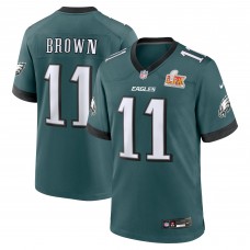 Джерси A.J. Brown Philadelphia Eagles Nike Super Bowl LIX - Midnight Green