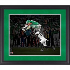 Saquon Barkley Philadelphia Eagles Fanatics Authentic Framed 16” x 20” Week 9 vs. Jacksonville Jaguars Reverse Hurdle Photograph