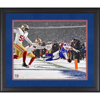 Josh Allen Buffalo Bills Fanatics Authentic Framed 16” x 20” Week 13 vs. San Francisco 49ers Snow Touchdown Photograph