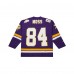 Minnesota Vikings Randy Moss Mitchell & Ness Purple Maxxed Out Fashion Hockey Jersey