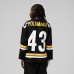 Pittsburgh Steelers Troy Polamalu Mitchell & Ness Black Maxxed Out Fashion Hockey Jersey