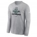 Футболка с длинным рукавом Philadelphia Eagles Nike Super Bowl LIX Champions Local - Heather Gray