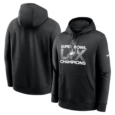 Толстовка Philadelphia Eagles Nike Super Bowl LIX Champions Supplemental - Black