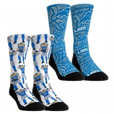 Unisex Detroit Lions Alex Anzalone Rock Em Socks 2-Pack Flex Crew Socks Set