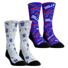 Детские носки Buffalo Bills Josh Allen Rock Em 2-Pack Reverse Hurdle Crew Set