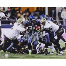 Marshawn Lynch Seattle Seahawks Autographed Fanatics Authentic 16 x 20 Beast Quake Run Photograph